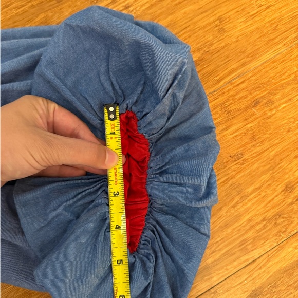 Anthropologie Hemant & Nandita Women's Lianna Embroidered Blouse Blue Large - Picture 13 of 13